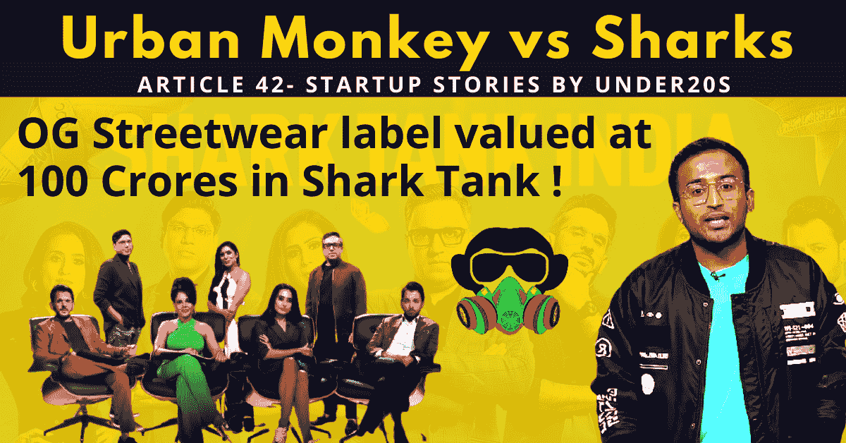 urban monkey | shark tank india | startups |