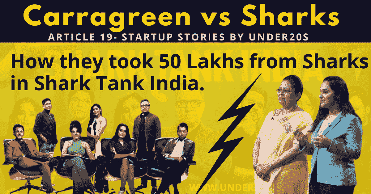 Carragreen in Shark tank india | Sharks Of Shark Tank India | Under20s