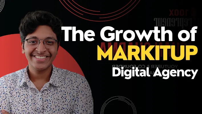 Markitup is a Digital Media Agency founded by Ishan Sharma and Saransh Anand. This article tells you about the Journey of Markitup, valuation markitup, markitup funding, Ishan Sharma Markitup revenue, and Ishan Sharma building Markitup.